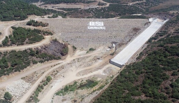 Akhisar Çamönü Barajı'nın yapımı tamamlandı