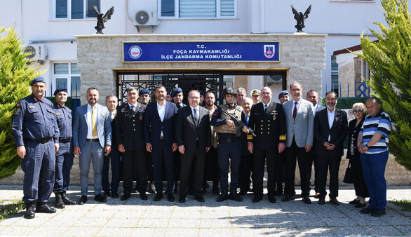 Foça protokolü Ramazan Bayramı'nı kutladı