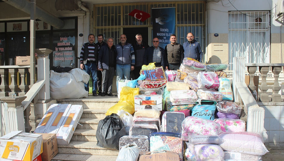 Ödemiş Madeni İşler ve Demirciler Odası'ndan deprem bölgesine yardım