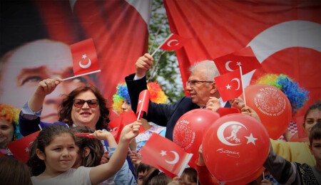 Ödemişli çocuklar 23 Nisan’ı coşkuyla kutladı