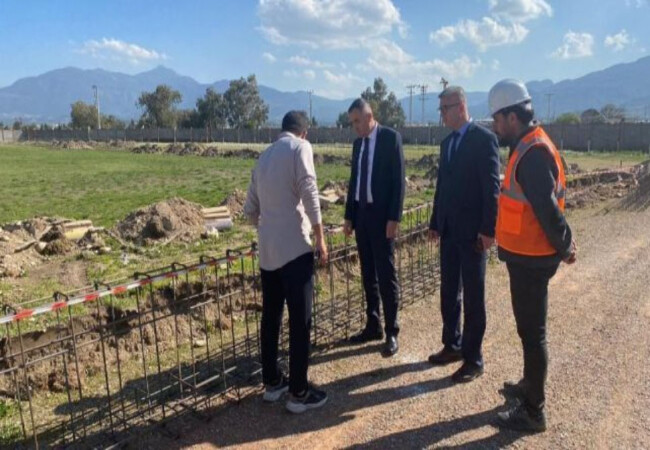 Kemalpaşa Stadı'nda yenileme çalışmaları için ilk kazma vuruldu