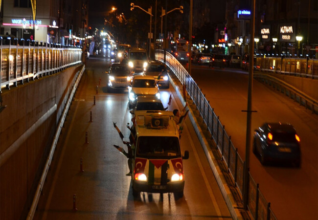 Kütahya'da Filistin'e destek konvoyu düzenlendi